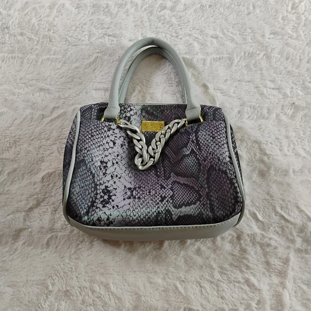 Luv Betsey By Betsey Johnson Iridescent Snake Print Satchel